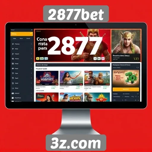 Análise da interface do usuário do site 2877bet